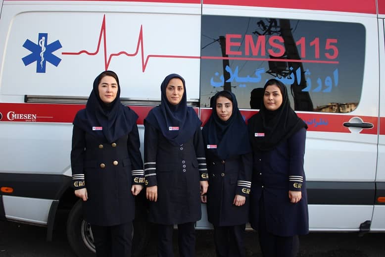 نخستین فعالیت اورژانس بانوان در رشت