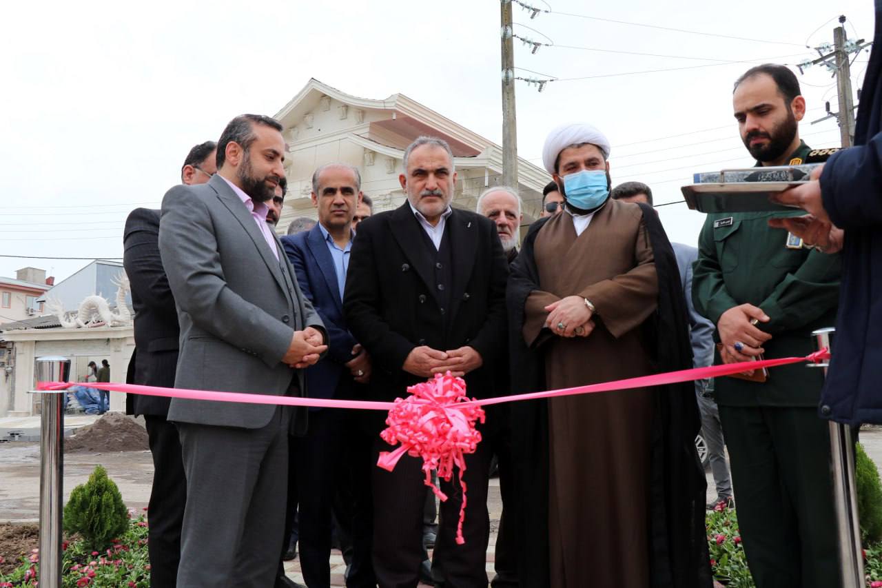 افتتاح پروژه فضای مکث خیابان شهید تیرماهی بندر کیاشهر