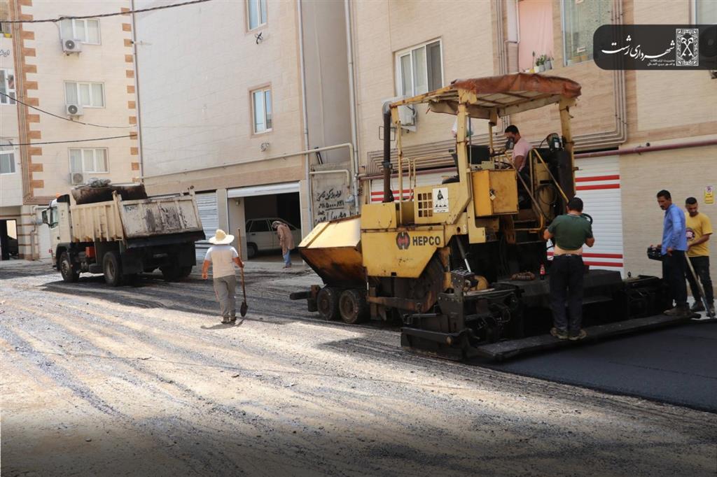 تداوم روکش آسفالت مناطق پنجگانه رشت تداوم روکش آسفالت مناطق پنجگانه رشت