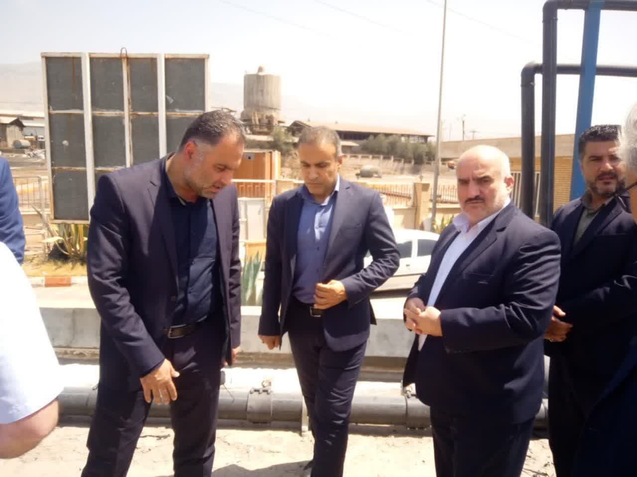 بهره برداری آزمایشی از تصفیه خانه شهرک صنعتی لوشان