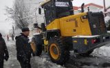 فعالیت ۸ دستگاه لودر جهت بازگشایی معابر سطح شهر رشت