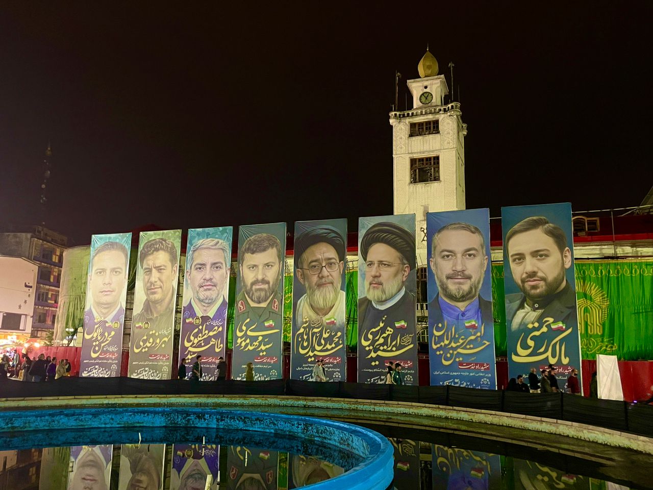 ایجاد فضاسازی شهر رشت به مناسبت ایام سوگواری شهادت رئیس محترم جمهور(خادم الرضا) و هیئت همراه