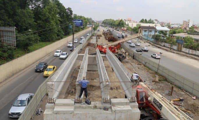 پیشرفت فیزیکی ۳۵ درصدی تقاطع غیر همسطح نیروی دریایی رشت