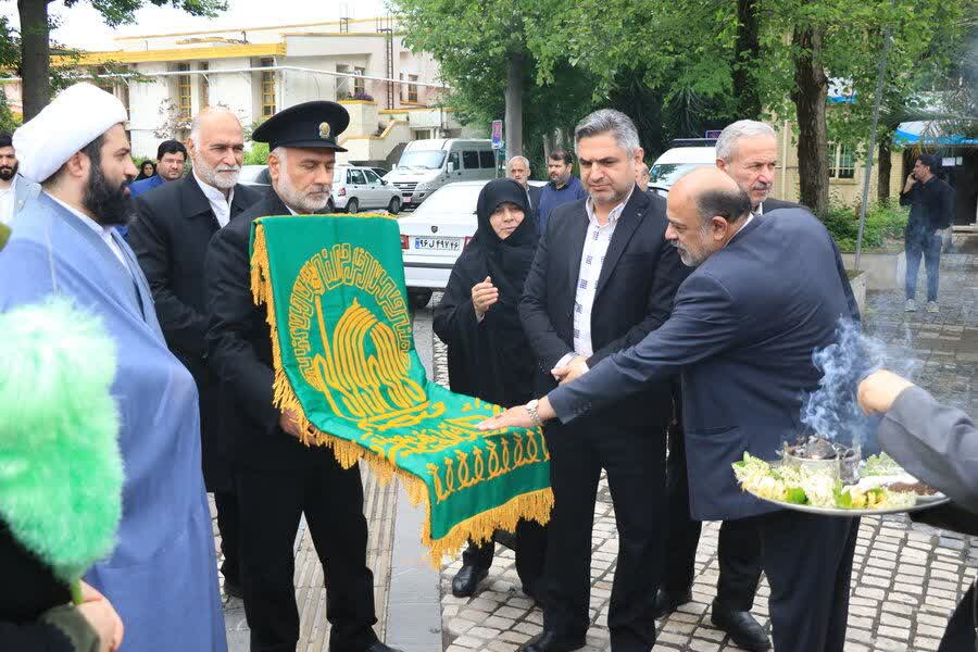 آیین استقبال از کاروان خادمین آستان قدس رضوی (ع) به‌مناسبت دهه کرامت
