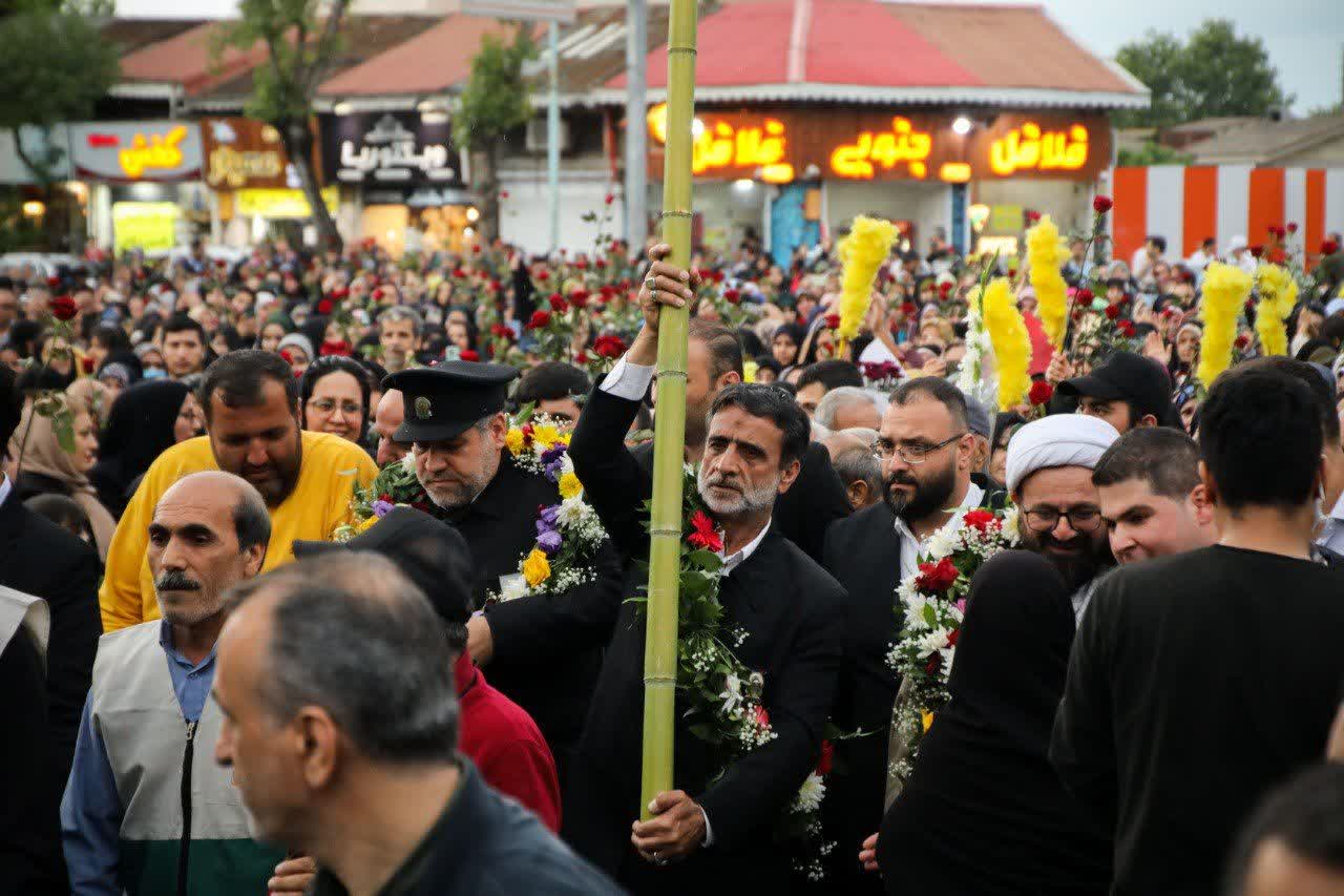 استقبال بی نظیر از خدام رضوی در رشت استقبال بی نظیر از خدام رضوی در رشت