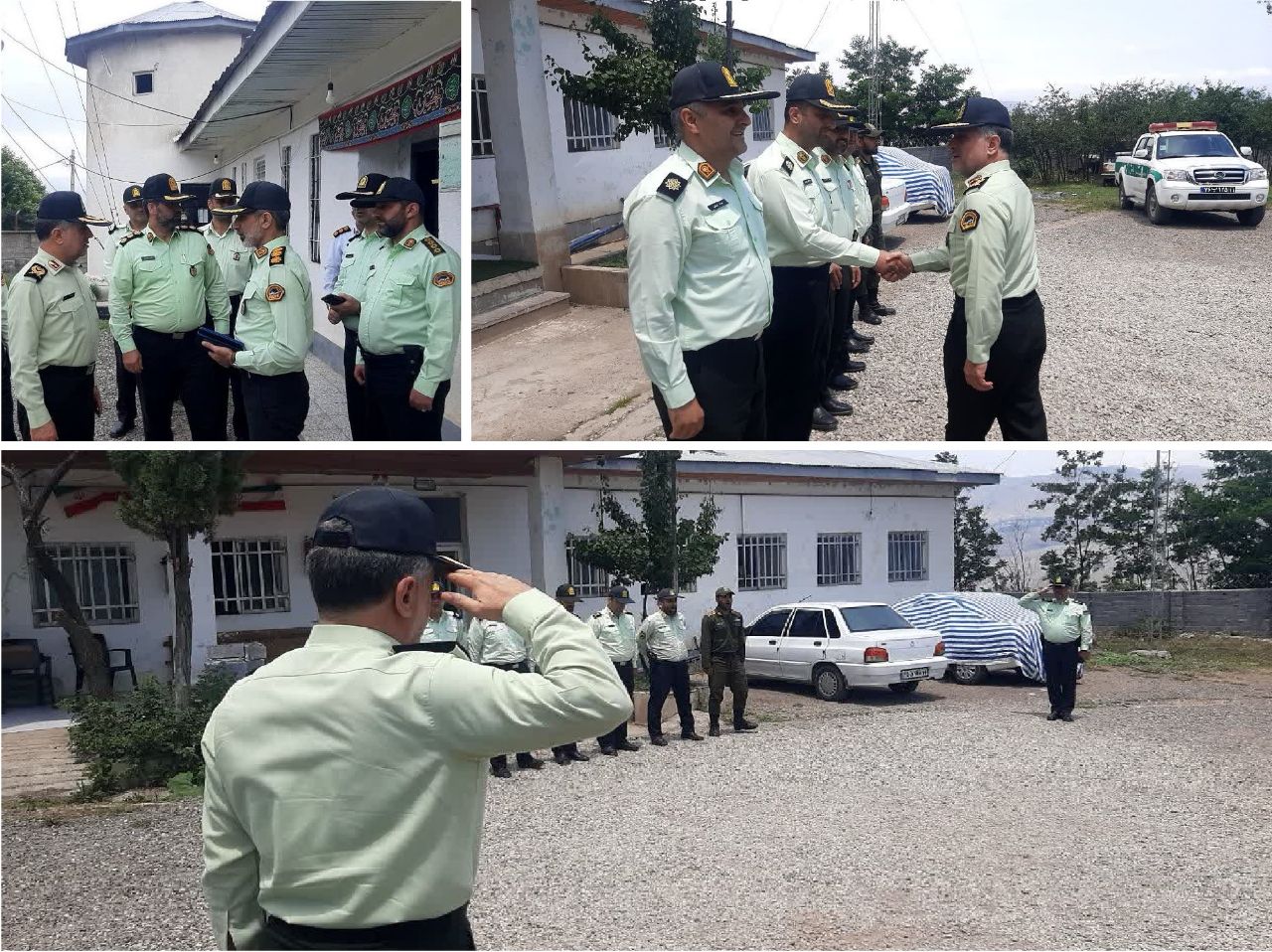 بازدید فرمانده انتظامی استان گیلان از رودبار و سیاهکل