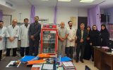 اهدای یخچال نگهدارنده خون به بیمارستان ۱۷ شهریور رشت توسط خیرین