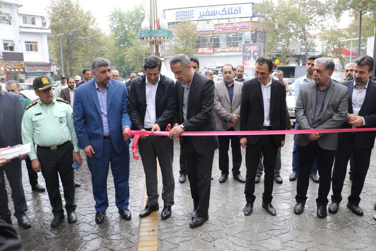 سنگ فرش خیابان شهید کریمی لاهیجان افتتاح شد