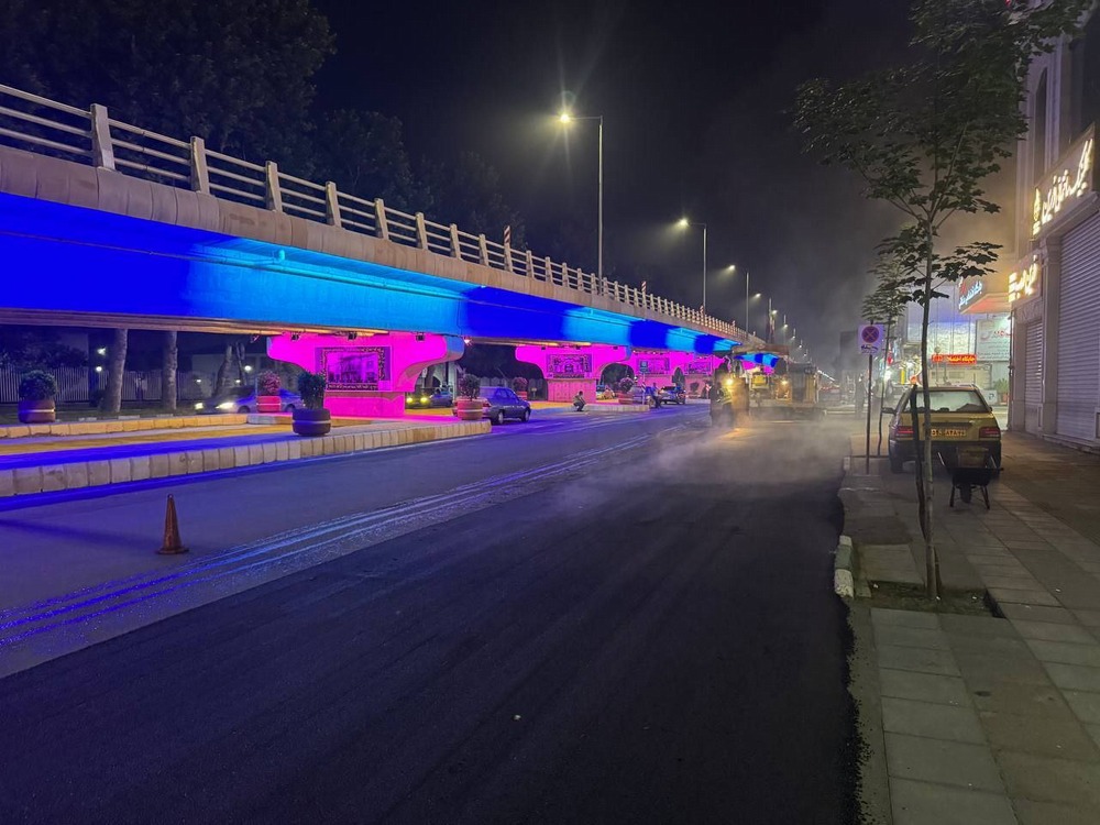 عملیات آسفالت خیابان باهنر رشت آغاز شد